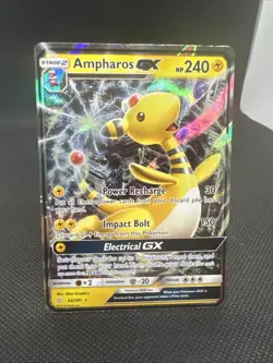 Ampharos GX 43/181 Sm-Team Up Holo Pokemon TCG NM - Image 1