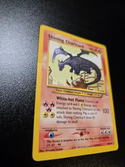 Pokemon- Shining Charizard 107/105 Neo Destiny HOLO WOTC – CREASED / READ – RARE - Image 4