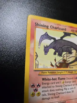 Pokemon- Shining Charizard 107/105 Neo Destiny HOLO WOTC – CREASED / READ – RARE - Image 5