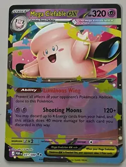 Pokemon Perfect Order Mega Clefable ex Stage 1 Double Rare HoloFoil #031/088 - Image 1