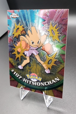 2000 Topps Chrome Series 2 - Pokemon Hitmonchan #107 - Image 3