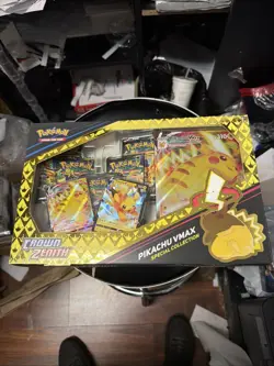 Pokemon TCG Sword & Shield Game Crown Zenith Pikachu VMAX Special Collection Box 820650851889 - Image 1