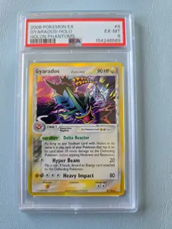 2006 POKEMON EX HOLON PHANTOMS 8 GYARADOS HOLO PSA 6 - Image 1