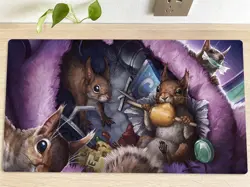MTG Squirrel Squatters Table Playmat TCG CCG Pad Trading Card Game Mat Mousepad - Image 1