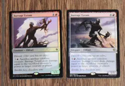 MTG 2x Red Rare BARRAGE TYRANT 1x Foil & 1x Reg Battle for Zendikar - Image 1