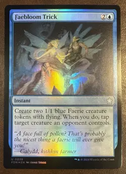 Faebloom Trick FDN Foundations MTG 38 FOIL UNCOMMON - Image 1