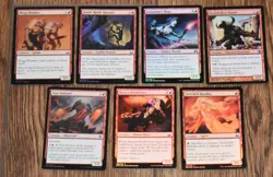 MTG 7x FOIL Commons Mogg Flunkies, Battle-Rattle Shaman, Sanguinary Mage & More - Image 1