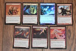 MTG 7x FOIL Commons Mogg Flunkies, Battle-Rattle Shaman, Sanguinary Mage & More - Image 2