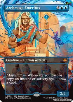 Archmage Emeritus (Borderless) [SPG - 150] - NM [Foil] TCG MTG - Image 1