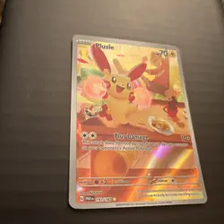 Plusle Paradox Rift Holo Illustration Rare Pokemon TCG Card 193/182 - Image 3