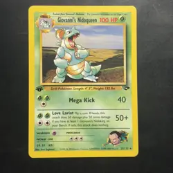 1st Edition Giovanni’s Nidoqueen Rare 23/132 - Gym Challenge - Pokemon Vintage - Image 1