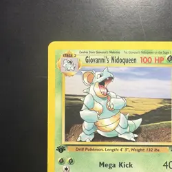 1st Edition Giovanni’s Nidoqueen Rare 23/132 - Gym Challenge - Pokemon Vintage - Image 2