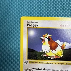 Pokemon Vintage 1st Edition Pidgey 057/102 Base Set (Shadowless) Wotc 1999 - Image 2