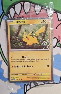 Pikachu - Snowflake Sealed - 25/165 Scarlet & Violet 151 - Pokemon TCG - 2023 - Image 1