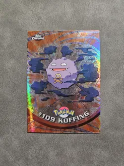 Pokemon TCG Koffing #109 SPECTRA Holo - TOPPS Chrome TV Animation Edition - LP - Image 1