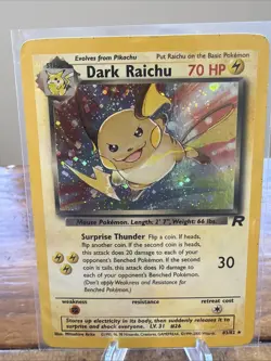 DARK RAICHU - 83/82 - Team Rocket - Holo - Pokemon- near mint - Image 2