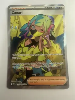 Pokemon Canari 257/217 ASC Trainer Supporter Ultra Rare Full Art Holo Near Mint - Image 1