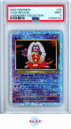 JYNX POKEMON 26 2002 LEGENDARY COLLECTION REVERSE HOLO ENGLISH PSA 9 - Image 1