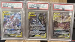 Pokemon Team Up SM Black Star Promo PSA Graded Lot - Image 1