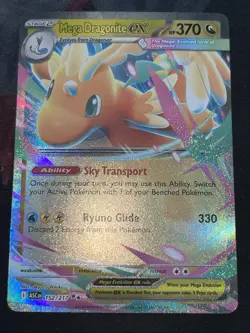 Mega Dragonite ex Double Rare 152/217 Pokemon Ascended Heroes English NM - Image 1