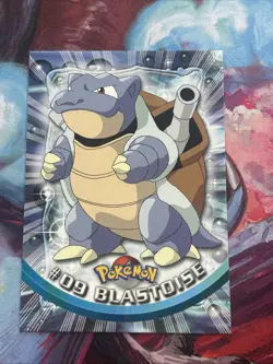 #09 Blastoise | Pink Logo | 1999 Topps Pokemon TV | LP - Image 1
