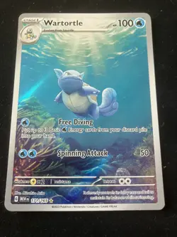 Pokemon TCG - Scarlet & Violet 151 - Wartortle 171/165 - pack fresh - Image 1