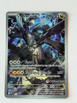 N's Zekrom 031 Mega Evolutions Promo Pokemon Center Stamped NM Condition - Image 1