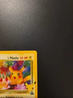 POKEMON TCG BIRTHDAY PIKACHU 24 BLACK STAR PROMO HOLO NM CELEBRATIONS - Image 3