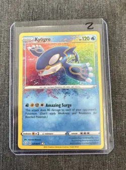 Holo Kyogre 021/072 Amazing Rare Shining Fates Pokemon TCG - Image 3
