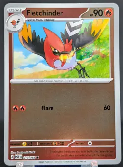 Pokemon Fletchinder #013/088 English POR Perfect Order Reverse Holo - Image 1