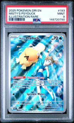 2025 Pokemon Dri En-Destined Rivals #193 Misty'S Psyduck PSA9 - Image 1