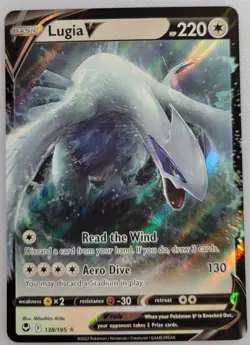 Lugia V 138/195 Pokemon Swsh12: Sword & Shield - Silver Tempest Holo NM (2 of 2) - Image 1