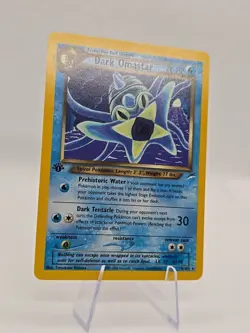 Pokemon Vintage 1st Edition Rare Dark Omastar Neo Destiny 19/105 WotC NM - Image 2