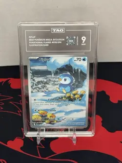 Piplup - 098/094 Phantasmal Flames Illustration Rare TAG 9 Pokemon TCG EN - Image 1