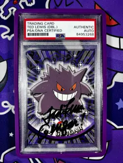 PSA/DNA Certified Authentic Auto Ted Lewis Pokemon Topps Gengar #94 - Image 1