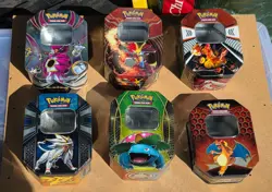 Assorted Lot of Pokemon TCG Tins - Bundle of 6 Tins - EMPTY NO CARDS - Image 1