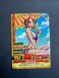 Rare Combo: One Piece Nami Rare Holo Card (C250-W) & Framed Art Print - Osaka Ex - Image 1