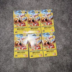 Lot Of 6 One Piece: Adventure on Kami's Island (OP-15) Booster Pack - Image 1
