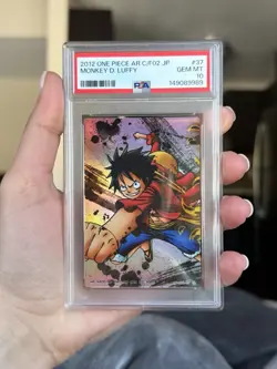 PSA 10 2012 One Piece AR C/F02 Monkey D Luffy Pop 9 #37 Carddass - Image 1