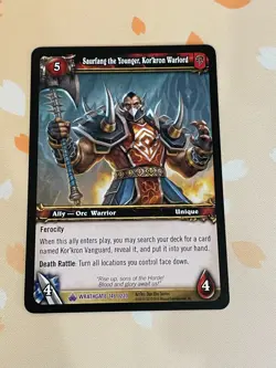 World of Warcraft TCG Saurfang The Younger, Kor'kron Warlord Wrathgrate 146/220 - Image 1