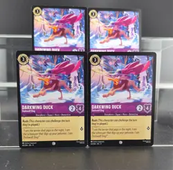 Disney Lorcana Darkwing Duck - Darkwolf Dog 43/204 Winterspell Common 4 Cards - Image 1
