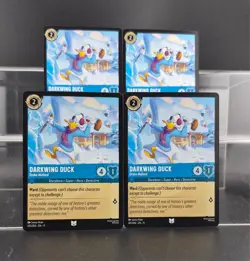 Disney Lorcana Darkwing Duck - Drake Mallard 145/204 Winterspell UC 4 Cards - Image 1