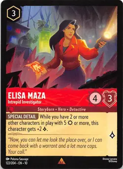 Elisa Maza Intrepid Investigator 122/204 Whispers in the Well Disney Lorcana - Image 1