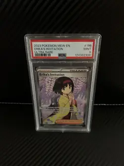 Erika'S Invitation 2023 Pokemon Mew En-151 #196/165 Ultra Rare PSA 9 - Image 1