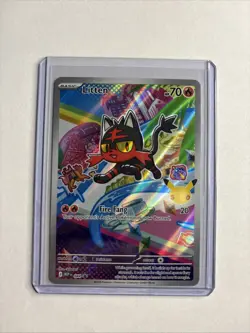 Litten 044 Me: Mega Evolution Promo Holo 30th Celebration Near Mint English RARE - Image 1