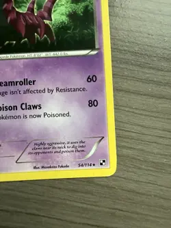 Pokemon TCG Scolipede 54/114 Non Holo Rare Black And White NM - Image 5