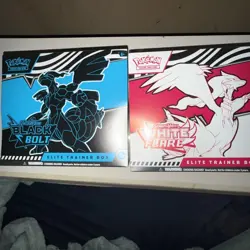 Scarlet & Violet Black Bolt + White Flare Elite Trainer Boxes - Image 1