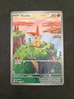 Victini 208 Sv: Scarlet & Violet Illustration Promo Black Bolt White Flare - Image 2