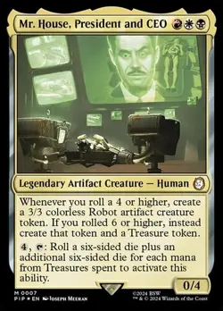 Mr. House, President and CEO - 7 - NM Foil - Universes Beyond: Fallout - MTG - Image 1