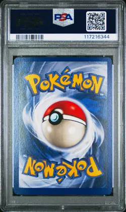 1999 POKEMON FOSSIL #4 DRAGONITE-HOLO PSA 8 - Image 2